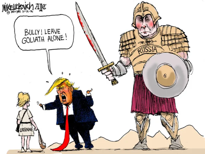 Editorial cartoon for Oct. 16, 2026